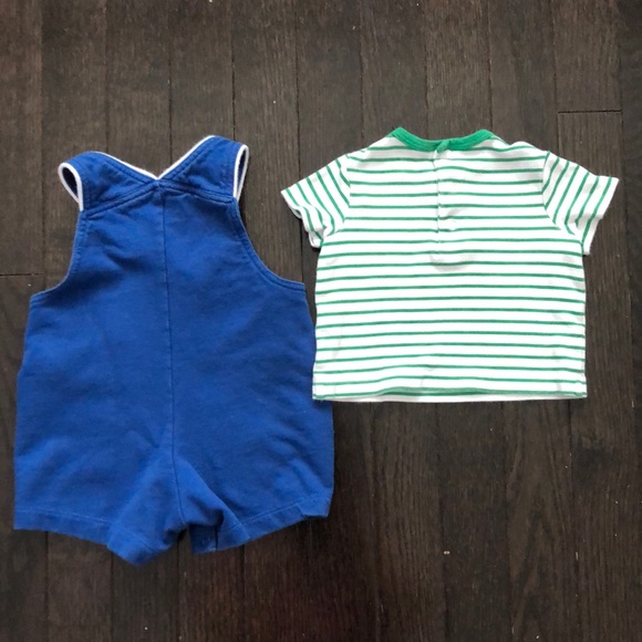 Bundle -  Little Me Shortalls Set 0-3m, Cutie Pie socks set - Picture 4 of 6